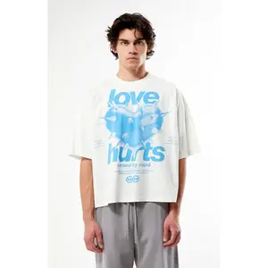 Pacsun Men's Cursed By Cupid Cropped Boxy T-Shirt