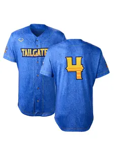 Texas Tailgaters Ev0Shield BBCL Jersey —  Custom name & number YOUTH Kids, Men & Women —  Loose Fit, Moisture-Wicking, Breathable Polyester Baseball Uniform