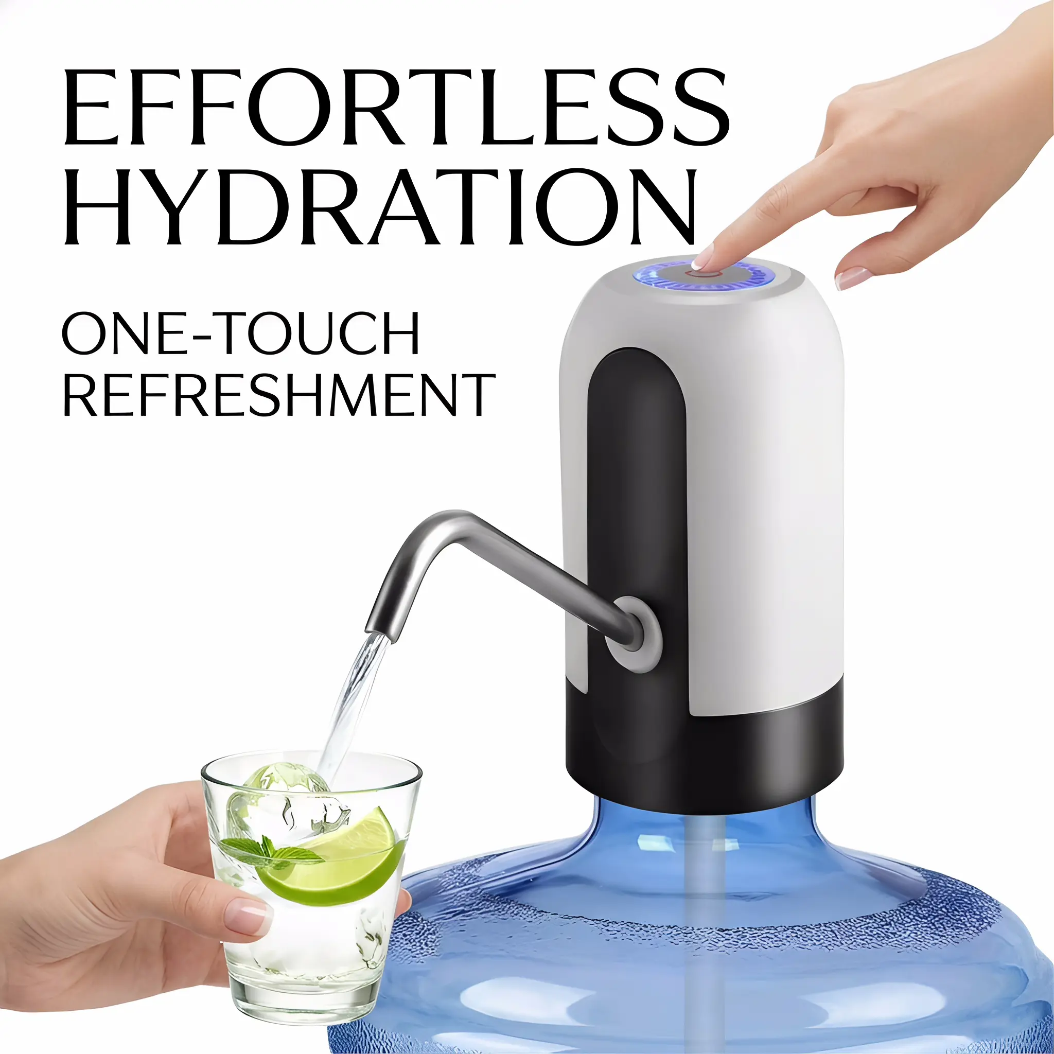 5gal Food-Safe Water Bottle Dispenser (White), USB-Charged Electric Automatic Pump, Suitable for Home, Office, Indoor & Outdoor,back to school,back to school haul