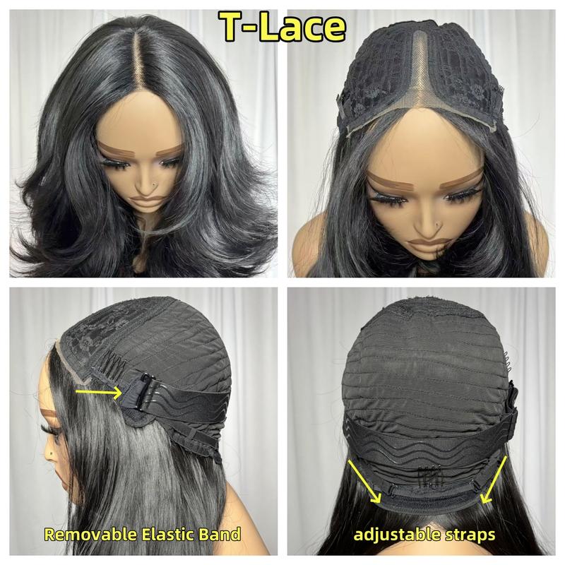 [Detroit Layers] Beginher Hair Extra Full & Voluminous 20 inches Middle Part Heat Resistance Fiber 250% Density Big-Head Friendly Kash Doll Curl Farrah Fawcett Layers 4x4x1 T-Part Lace Synthetic Pre-Cut Glueless Wigs Natural Black Color