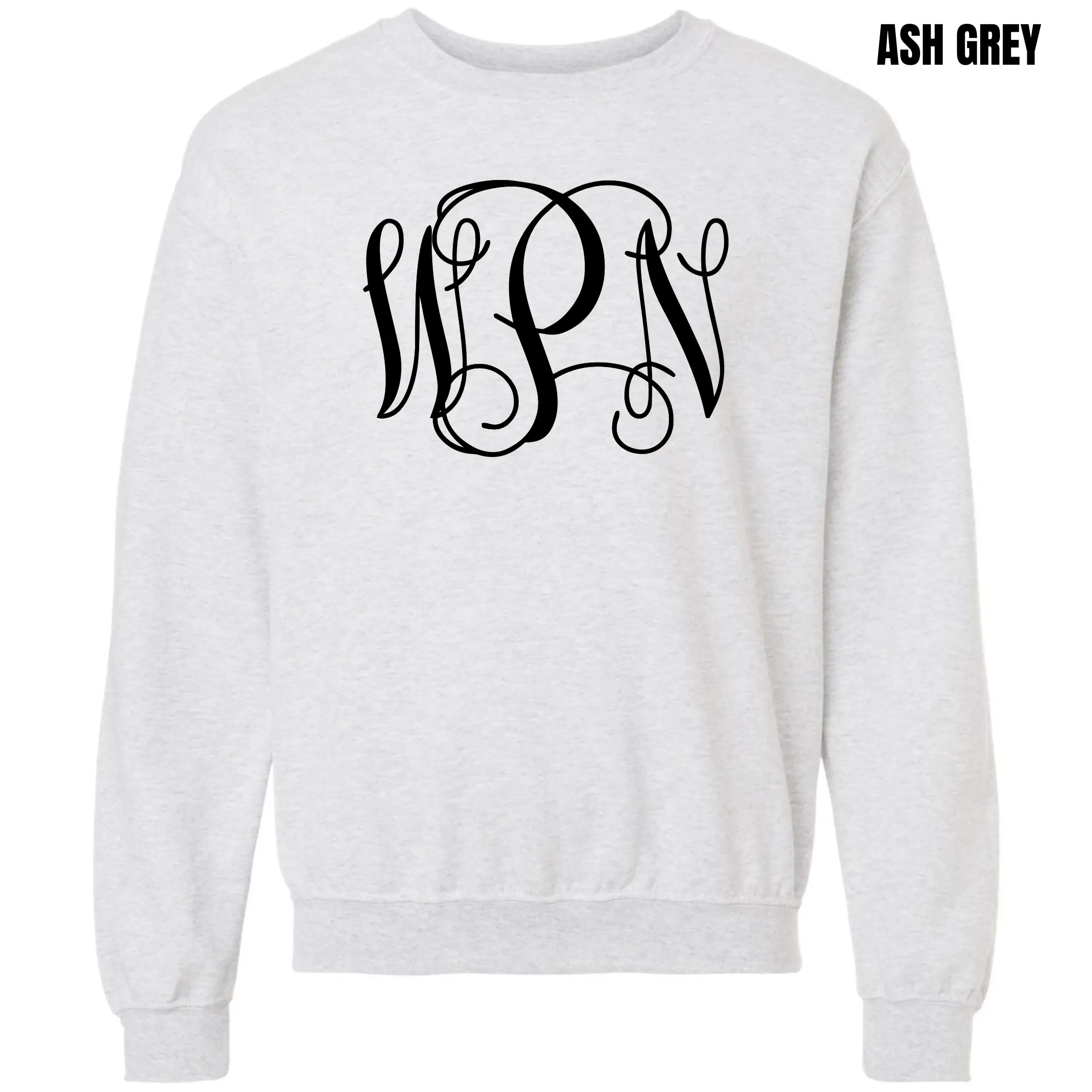 Classical Script Monogram Sweatshirt 'NLB'