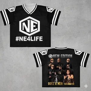 New Edition Croptop Football Jersey, New Edition NE Jersey, The New Edition Way Tour 2026 Shirt
