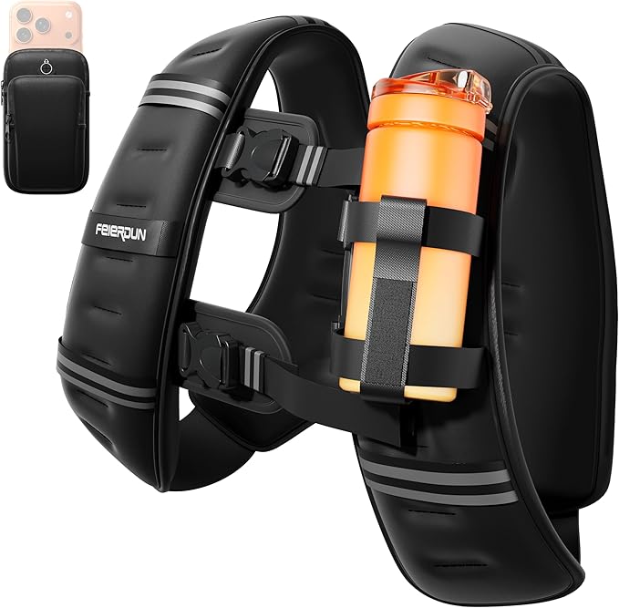 2026 FEIERDUN 3-IN-1 Weighted Vest Kit with Phone Holder & Water Pocket, 8lb/12lb/20lb Chest-friendly Vest for Running, Walking, Workout, Fitness, Cardio, Training & Strength Building #SpringStatements 2026 FEIERDUN 3-IN-1 Weighted Vest Kit with Phone Holder & Water Pocket, 8lb/12lb/20lb Chest-friendly Vest for Running, Walking, Workout, Fitness, Cardio, Training & Strength Building #SpringStatements