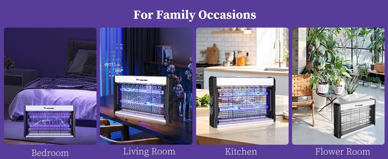 PALONE Electric Bug Zapper, 4000V Mosquito Zapper Indoor Outdoor with Hanging Function, Electric Fly Zapper with Removable Tray USB Powerful Indoor Bug Zapper for Outdoor Balcony Office Patio