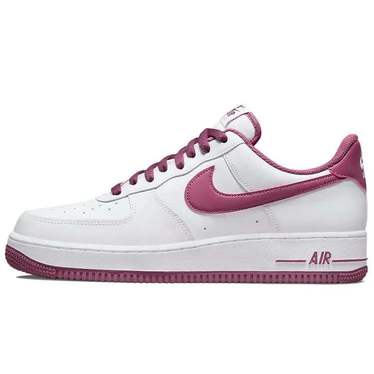 Nike Air Force 1 '07 'Light Bordeaux' Sports Sneaker, Leather Upper, Cushioned Sole, Retro Look, True Size, Casual Wear, Us Sizes 6-12, Vintage-Inspired Looks, Solid, Mensfashion, Shoe, Sports Shoes, Footwear