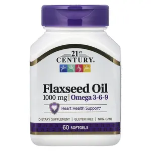 21st Century Flaxseed Oil, 1,000 mg, 60 Softgels