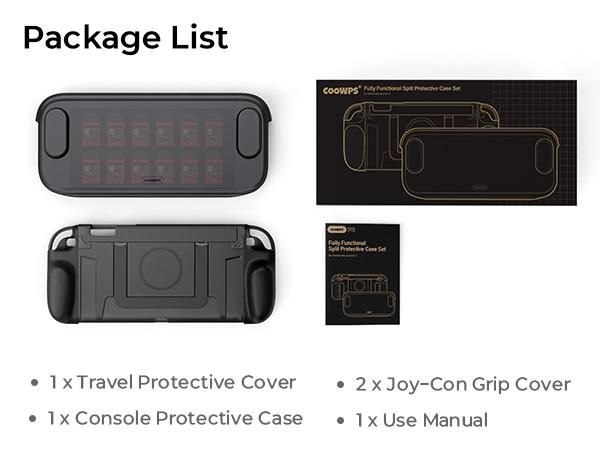 COOWPS Split Protective Console Case for Nintendo Switch 2, TPU Middle Frame & PC Face Cover, Non-Slip Ergonomic Grip, 12 Game Card Storage, Stand-Supporting, Shock-Absorbent, Anti-Scratch Handheld Gaming Accessories COOWPS Split Protective Console Case for Nintendo Switch 2, TPU Middle Frame & PC Face Cover, Non-Slip Ergonomic Grip, 12 Game Card Storage, Stand-Supporting, Shock-Absorbent, Anti-Scratch Handheld Gaming Accessories