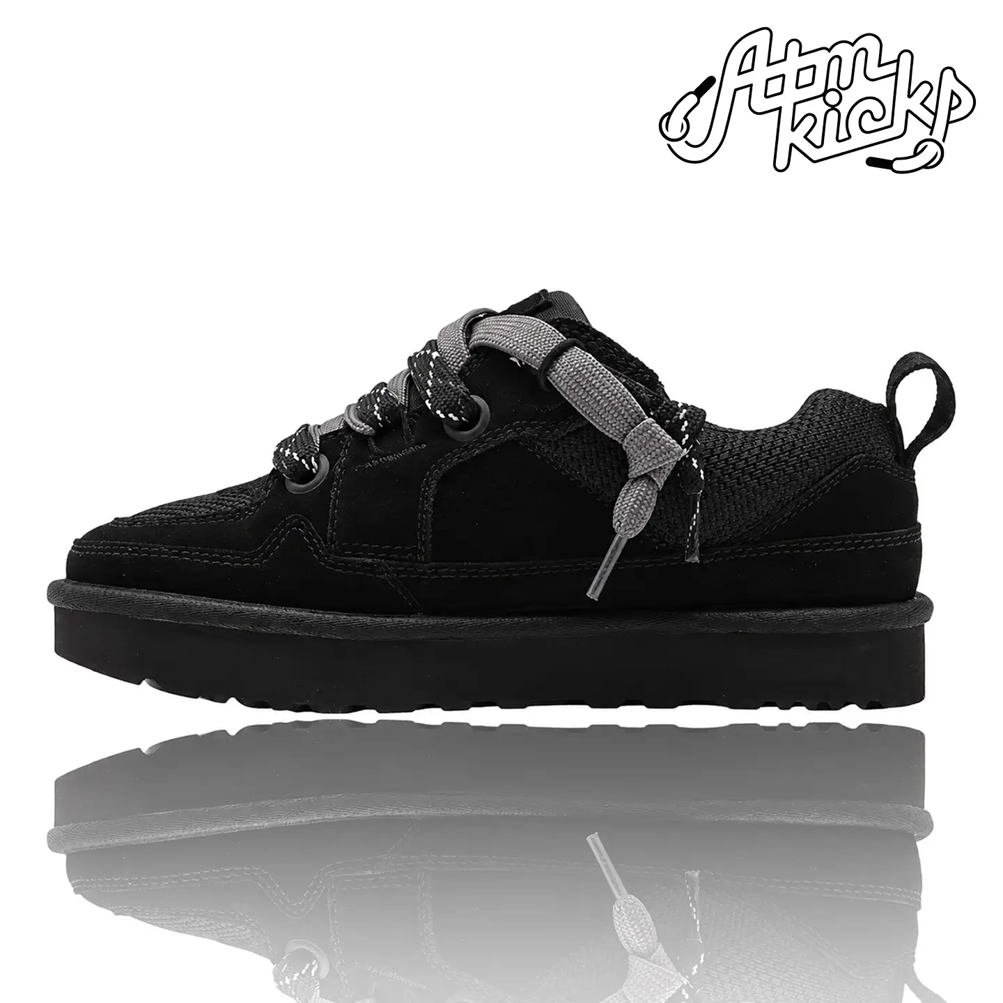 UGG Lowmel Lo Black (Women's) 1168890-BLK Authentic Shoes Footwear Sneaker Trainer Comfortable Walking Fashion Trending Gift
