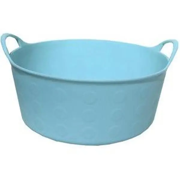 212 MAIN Tuff Flex Tub - 4 gal Sky Blue Home Supplies, Heatproof, UV Resistant, Durable, Flexible, 1 lbs, Will Not Discolour, Laundry Detergent Storage Solution