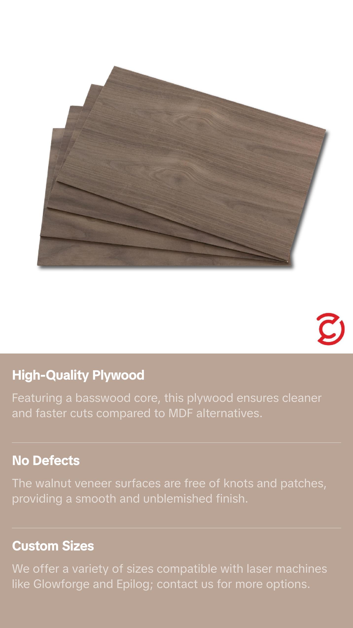 1/8" Walnut Plywood Pack
