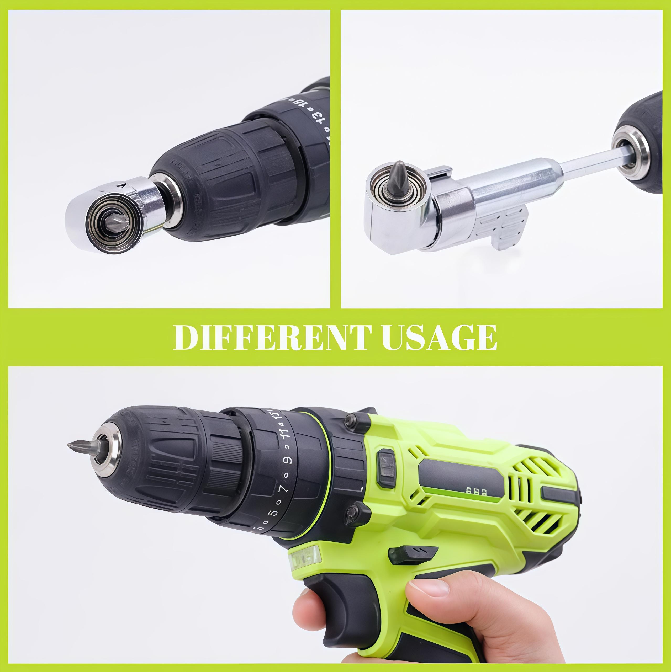 Corner Angled Screwdriver Drill Adapter Screwdriver Batch Wrench Driver Bending Batch Hand Repair Tools Drill Extension Screwdriver Connector
