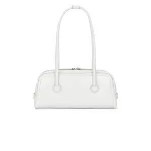 MARGESHERWOOD Soft Boston EW Shoulder Bag in Silver Strarry Effect