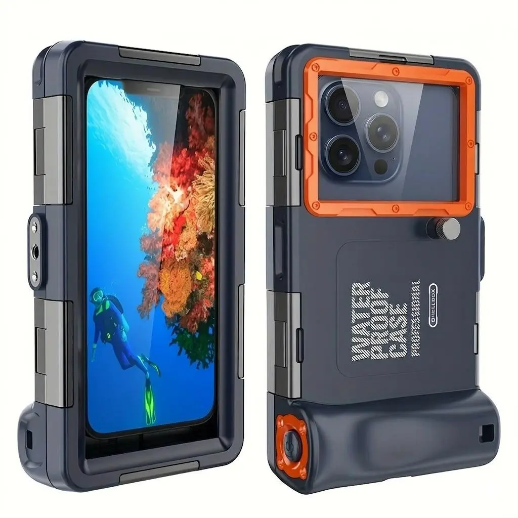 Waterproof Phone Case for Diving, Universal Underwater Protection, Waterproof Protectors, Fits Iphones & Samsung Galaxy, Up to 6.9 Inch, Ideal for Photos & Videos, (Unsuitable For iPhone 17 Pro Max)