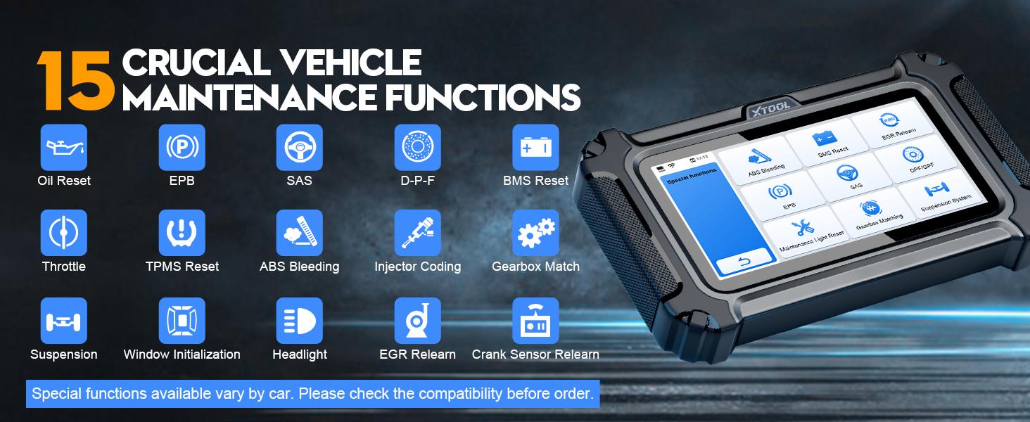 XTOOL D5S OBD2 Scanner Car Diagnostic Scan Tools for ABS/SRS/Engine/Transmission, 16 Reset Services, Free Lifetime Update, Code Reader for Cars & Trucks, Crank Sensor Relearn, FCA AutoAuth, CAN FD for Vehicle Springtok Automotive Alternator Tester