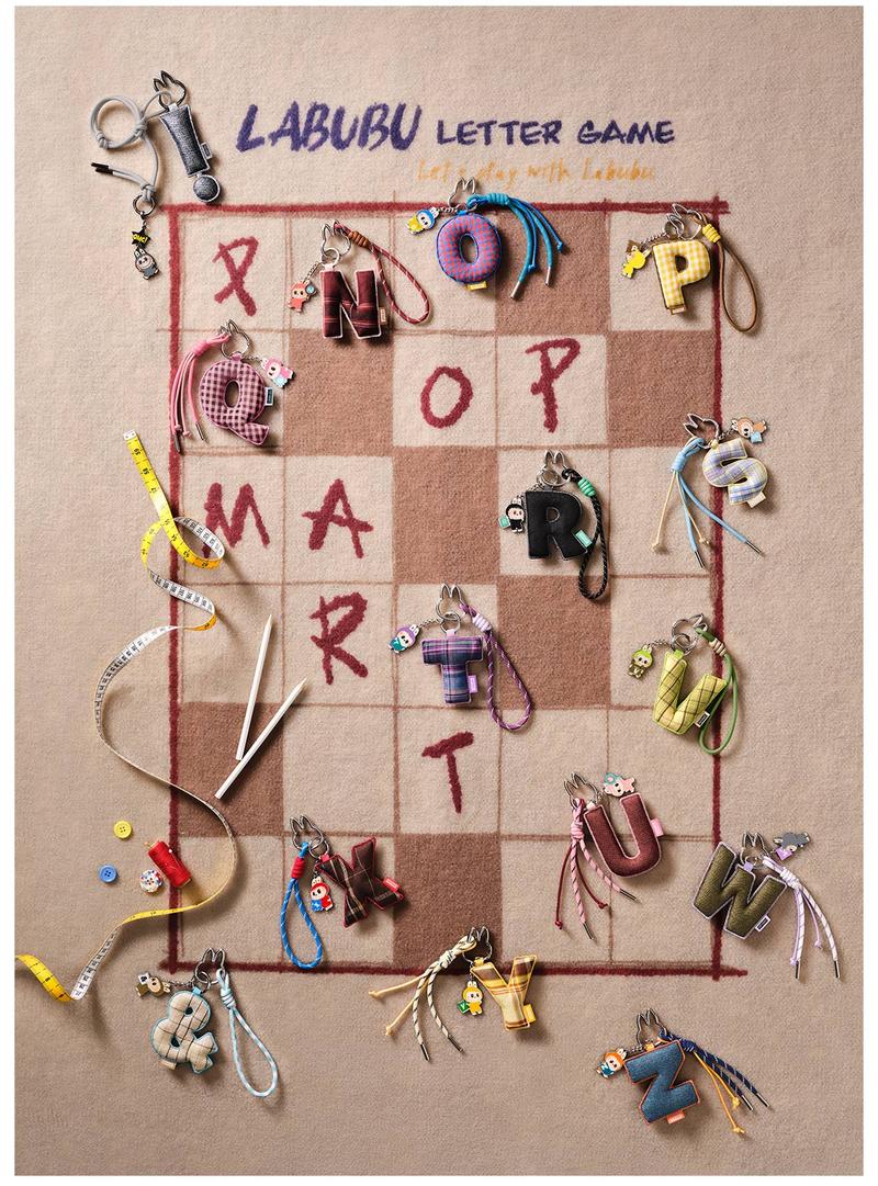 POP MART THE MONSTERS Pin for Love Series- Letter Pendant Blind Box (A-M)