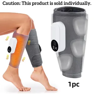 Cordless Leg Massager for Circulation, Air Compression Massager for Calf Foot Legs Muscle, 3 Modes 3 Intensities Leg Massager, and Adjustable Leg Heat Pack Massage Device Suitable for Various Sizes, Relief Leg Muscle Fatigue, Valentine's Day, Gift, 1Pc