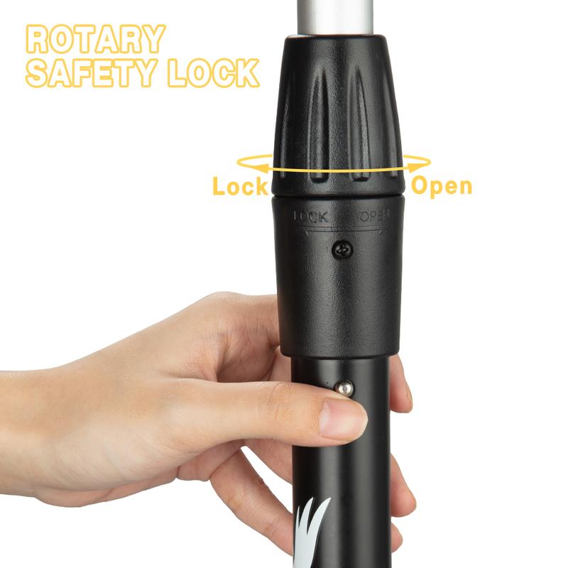 GARVEE Adjustable Height Kick Scooter with AEBC-9 Bearings and 3 Light-Up Wheels, Lean-to-Steer Design for Outdoor Fun, Suitable for Ages 3 to 12, Deep Black Color