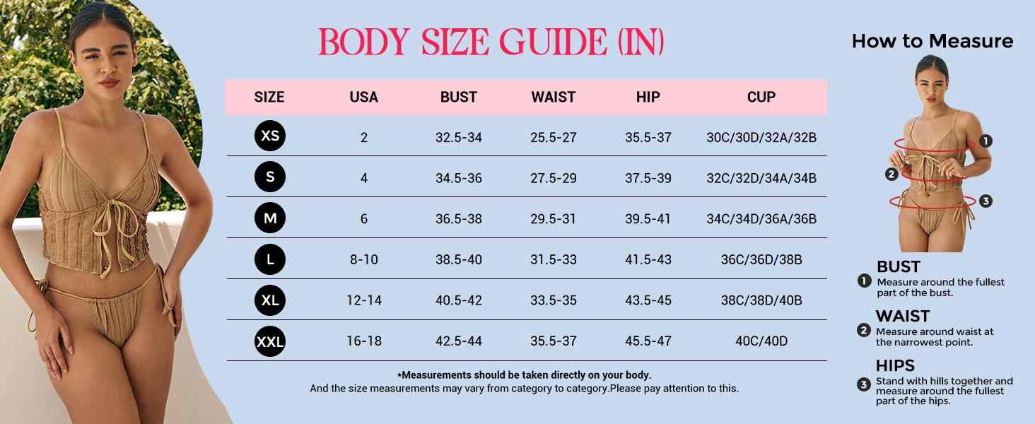 ZAFUL Tankini Swimsuits for Women Smocked Ruffles Tie Front Bowknot Textured High Cut Tanga Tankini Set