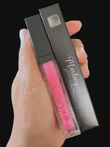 Marleny Matte Glossy Pink with Glitter Lipstick #27