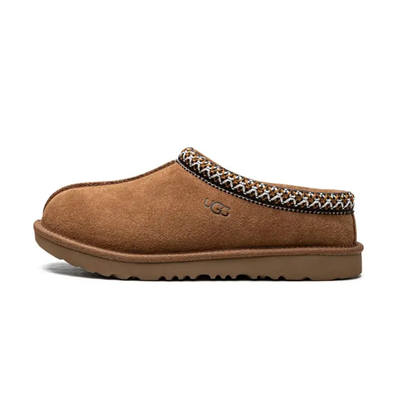 Women’s UGG Tasman II Chestnut Slipper - Fashionable Soft, Fuzzy Fashion, Flat, Indoor Outdoor Styles, Relaxed Footwear, Trendy Casual Fall Winter Walking Shoes, Classic Slide, Fashionable Soft Slippers, Flat Slipper