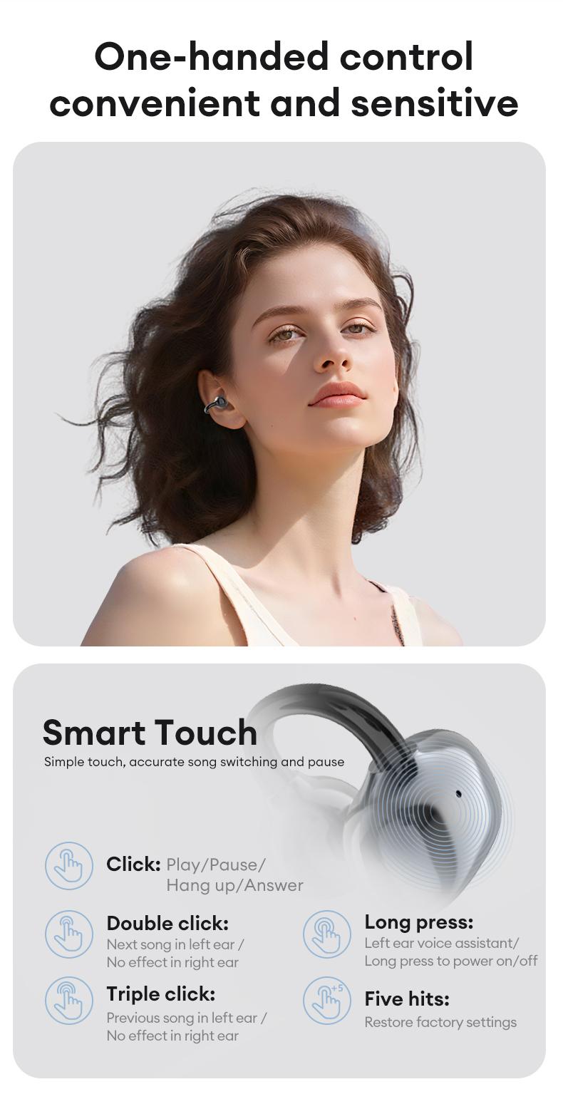 PAXA Hbuds pro  Bluetooth Heart Rate Earphones, supporting heart rate and blood oxygen detection, equipped with optical in ear detection, IPX5 waterproof and sweat proof, very suitable for outdoor sports