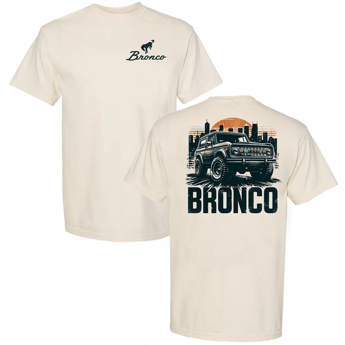 Bronco Ride On City T-shirt, Truck Lover Shirt, Bronco Shirt, Menswear