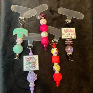 Cute Beaded Phone Charms - Message with special order