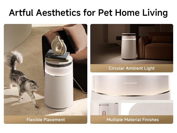 DREAME FP10 HEPA Filter Air Purifier with Self-Cleaning Pet Hair Suction, Captures Floating Cat/Dog Hair & Dander, 4-Filter Smart App & Voice Control for Large Home Rooms, Pet Odor Reduction, Large Room,back to school,back to school haul