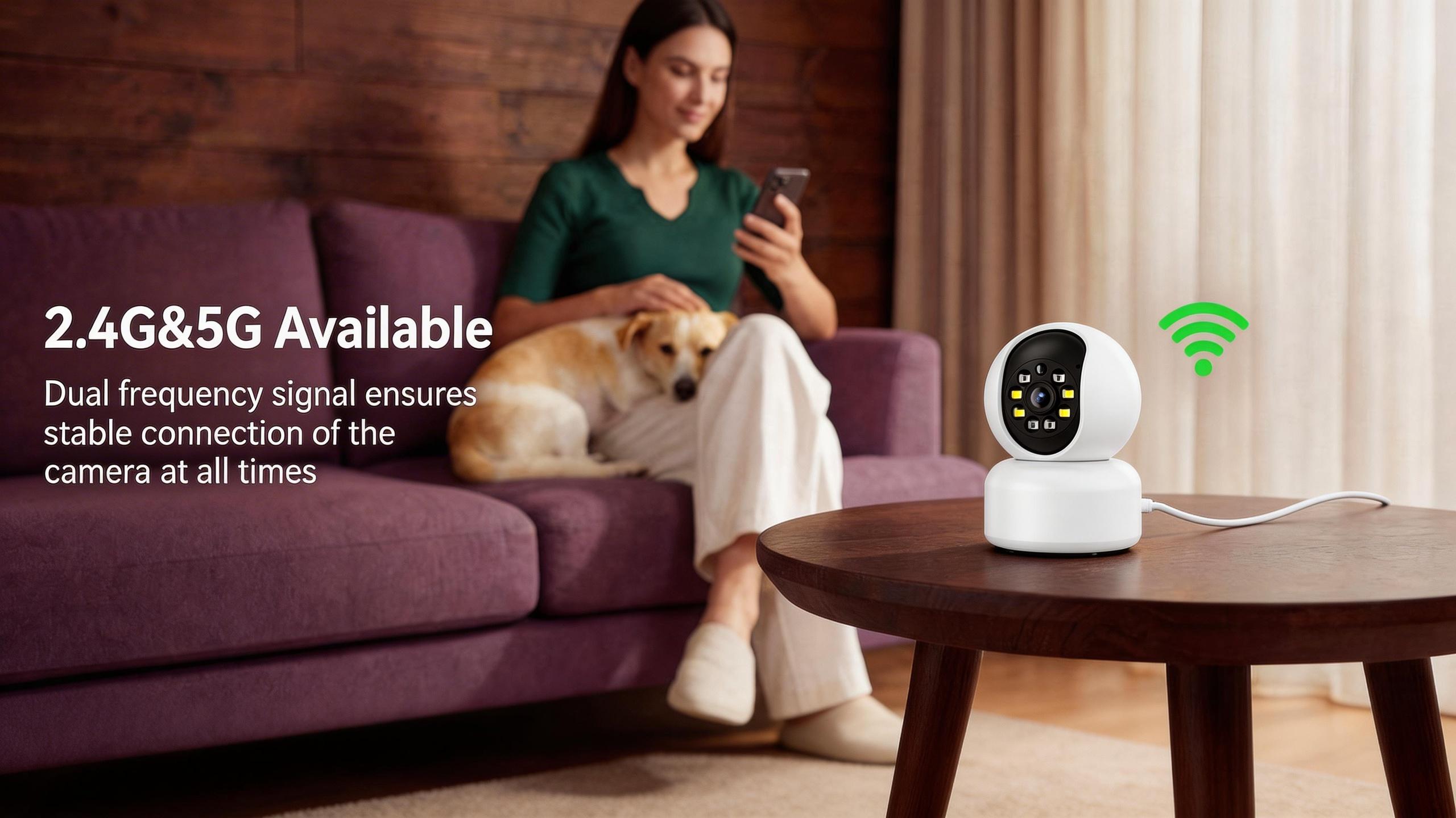 【2PC Pet Monitoring】Hawkray Smart Pet Monitor for Multi-Pet Homes 360° Coverage 3MP 2K HD AI Pet Recognition 2-Way Audio Home Security Ultra-HD View