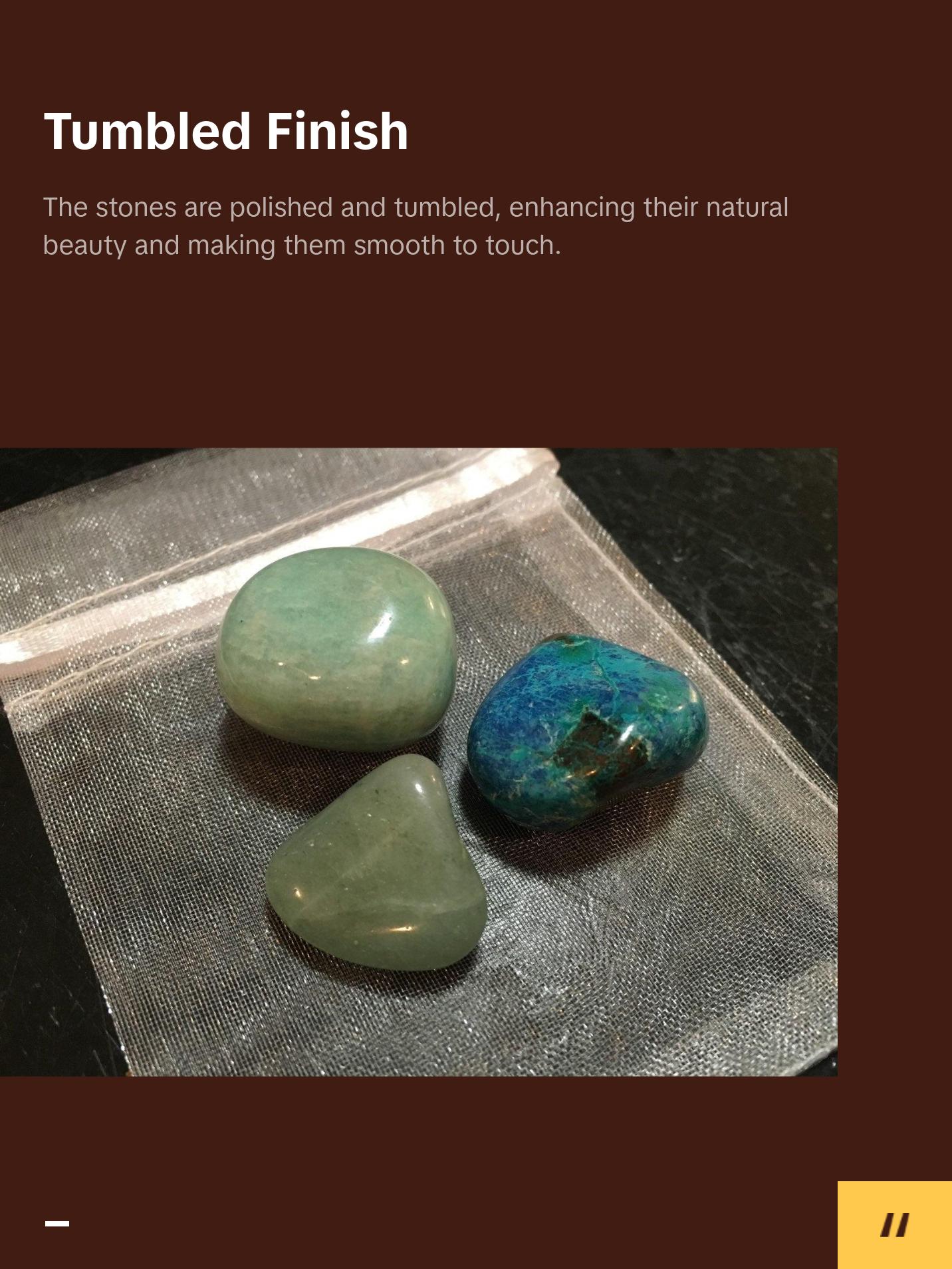 Heart Chakra Stone Set (Tumbled) - Chrysocolla, Amazonite, Green Aventurine - Emotional Healing  and Calming Set