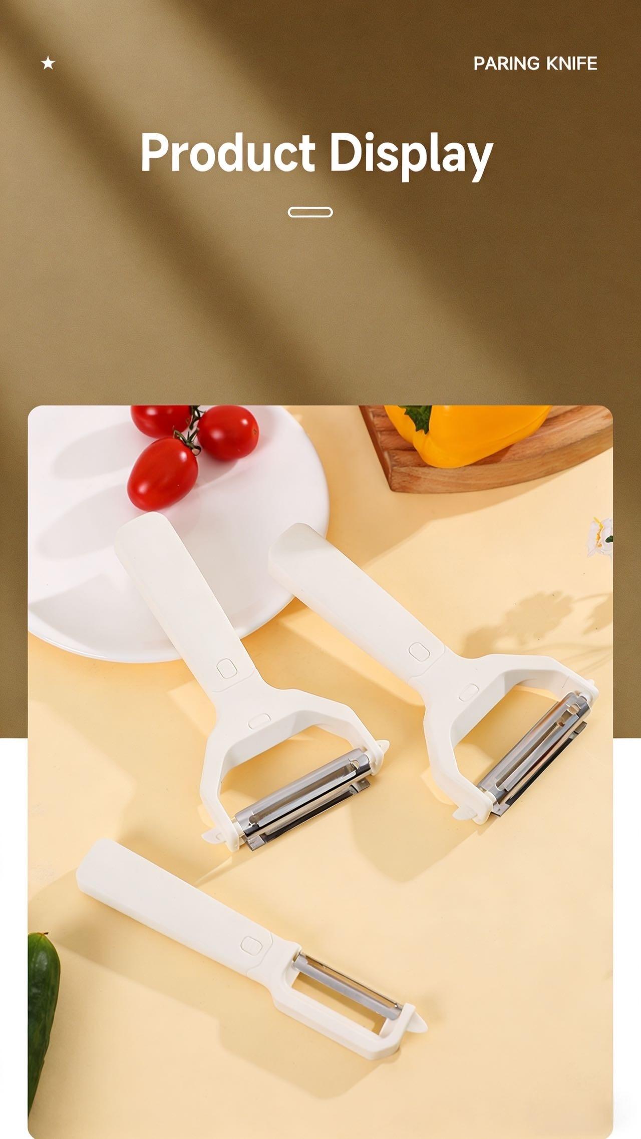 2 in 1 Vegetable Peeler, Multifunctional Peeler & Grater, Kitchen Fruit Peeling Shredding Tool