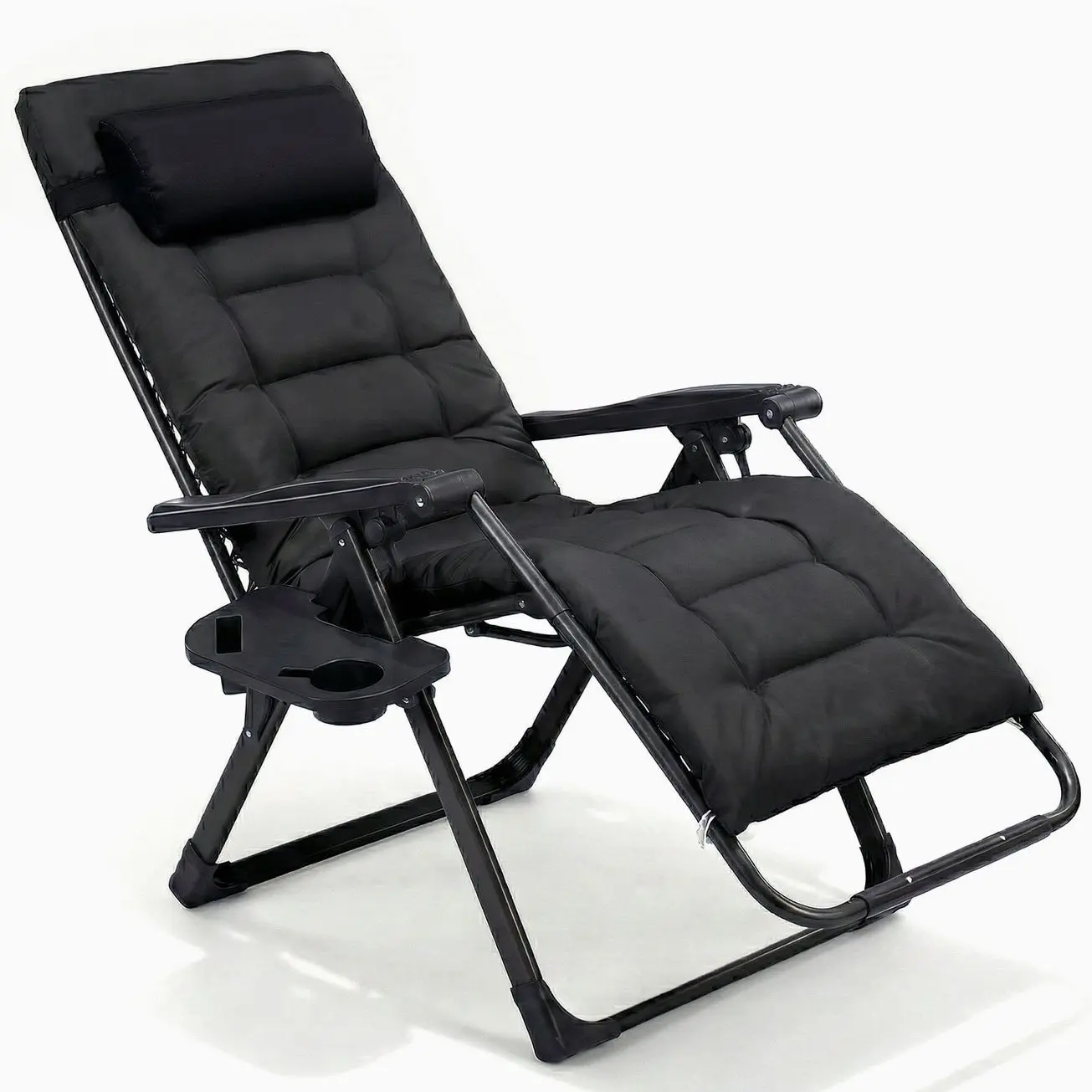 Portable 0 Gravity Outdoor Recliner Chair - Ergonomic, Foldable, Heavy-Duty Lounge with Adjustable Steel Frame, Tool-Free Setup, 440 lbs Capacity for Patio, Camping