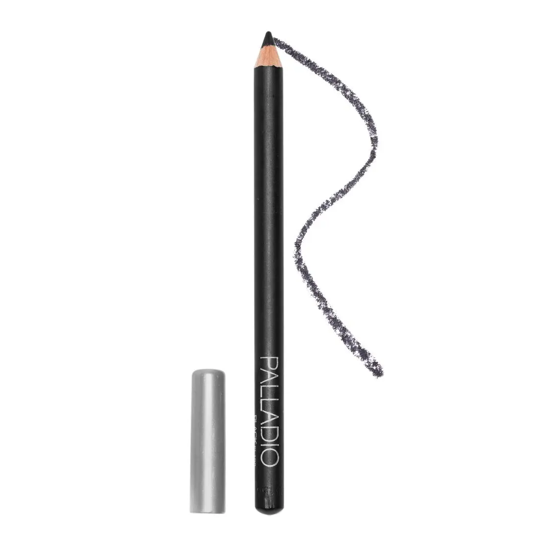 Palladio Classic Wooden Eyeliner Pencil Cosmetic - Thin Shape, Easy Application, Firm-Smooth Formula, Rich Pigment, Long-Lasting, Single Item Makeup for Precise Eye Outlining & Contouring, Blend-Friendly, Flawless