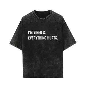 I'm Tired & Everything Hurts Humor T-Shirt | Exhausted Meme Tee