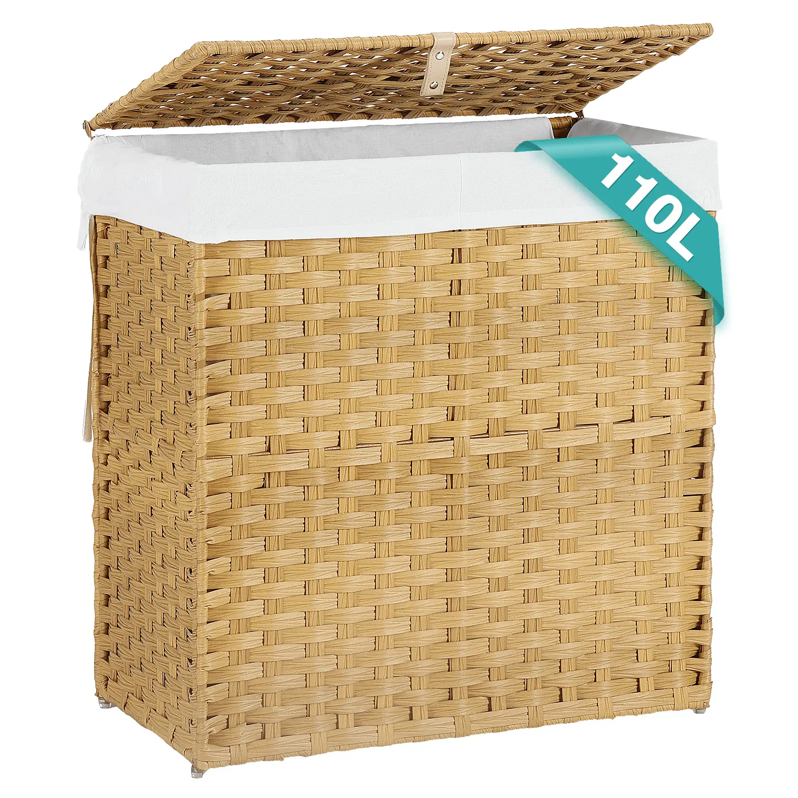 Laundry Hamper–Large Capacity Clothes Basket with Lid, Foldable Laundry Bin, Durable & Stylish Storage Organize