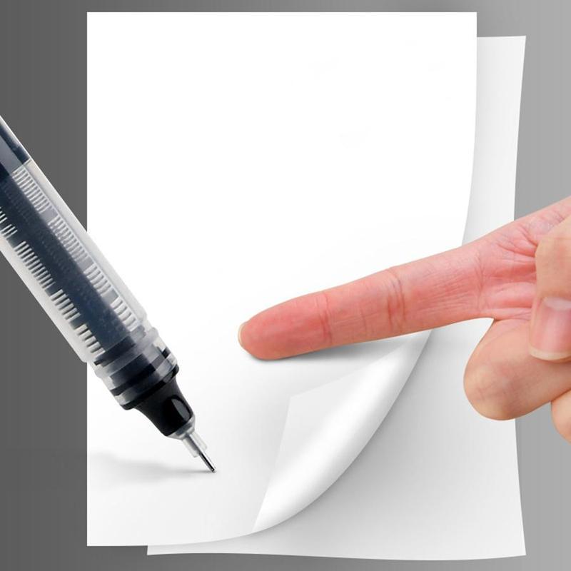 0.5mm Black Ink Gel Pen, Quick Dry Gel Pen, 12pcs Straight Liquid Neutral Pen Markers, Students Writing Stationery for School Office, Exam Supplies Stationery, School Supplies