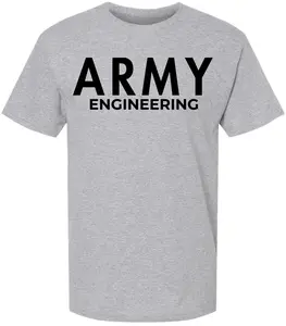 Army Engineering T-Shirt | US Engineer Corps Graphic Short Sleeve Tee | Army Corps of Engineers Crewneck Shirt