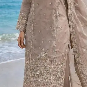 Pakistani Formal Women Ready To Wear Party Wear  Shirt and  Trouser Inspired AghaNoor Dress Chiffon Fabrics Womenswear
