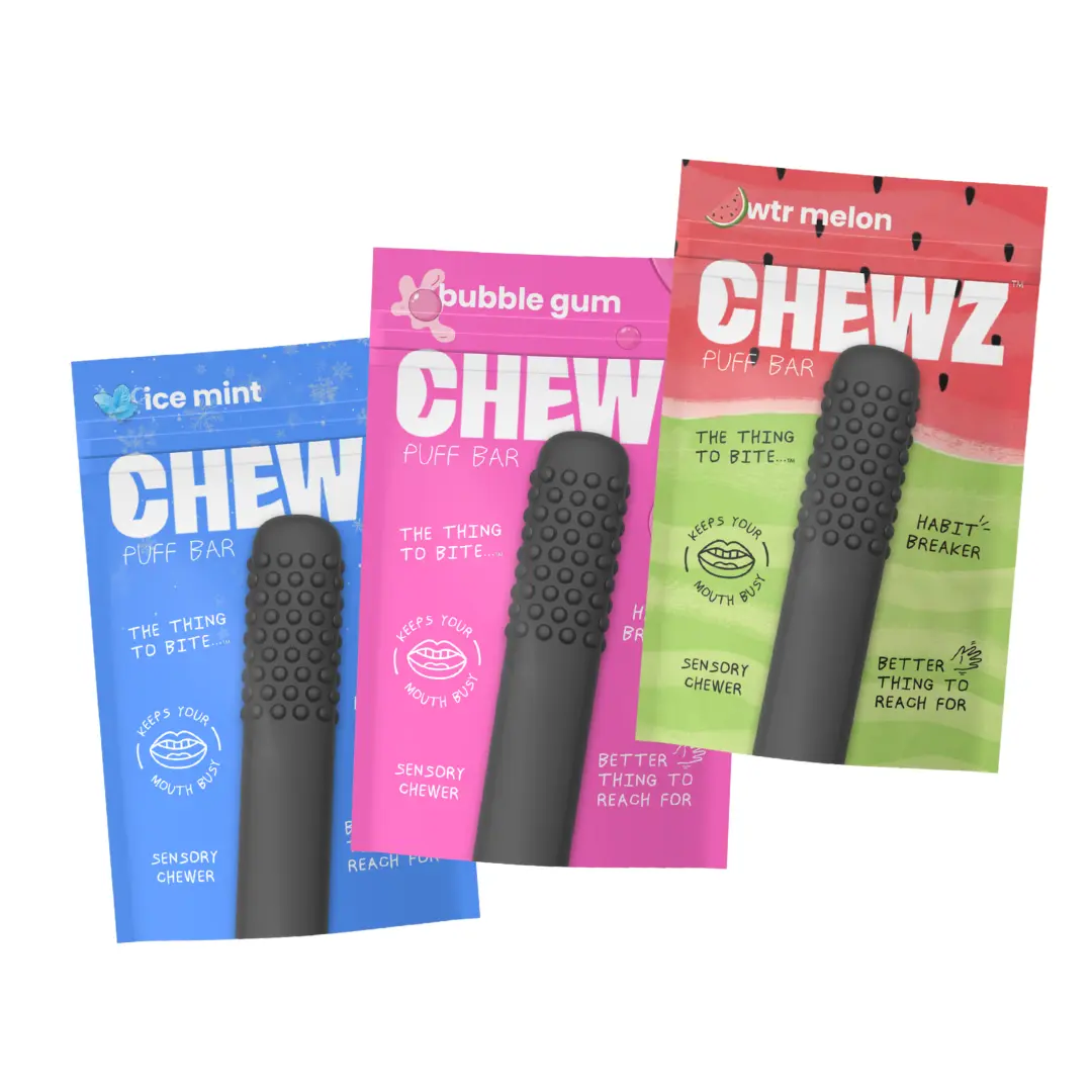 CHEWZ, New Summer Mix Edition Relaxation and Calmness Chewable Fidget for Chewing, Bitting, Holding, On-the-Go
