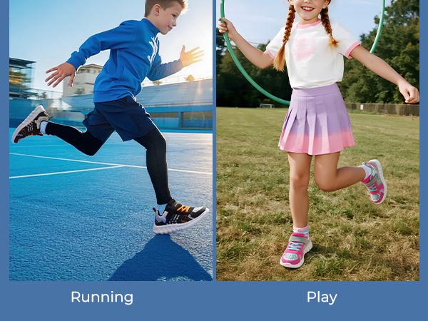 Dream Pairs Kids [EZ-Ons Quicksteps] Boys Girls Shoes Kids Tennis School Sneakers Breathable Running Athletic Shoes Sport Footwear Comfortable Toolder Trainers