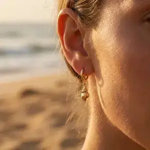 Conch Shell Drop Earrings