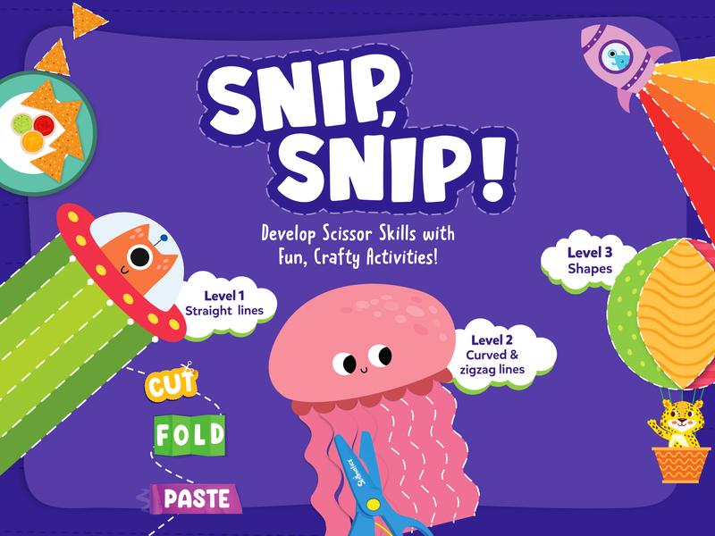 Skillmatics Snip, Snip - Art & Craft Activity, Practice Scissor Skills, Craft Kits, Gifts for Toddlers, Girls & Boys Ages 3 to 7 paper crafts