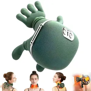 Electric Shoulder & Neck Massager with Heat, Wireless Bionic Hand 3D Kneading Massager for Neck, Shoulders & Hands, Portable, Lightweight, Adjustable Speed, Unisex