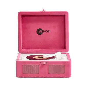 Ginny Protable Mini Bluetooth CD Player - Hot Pink Velvet