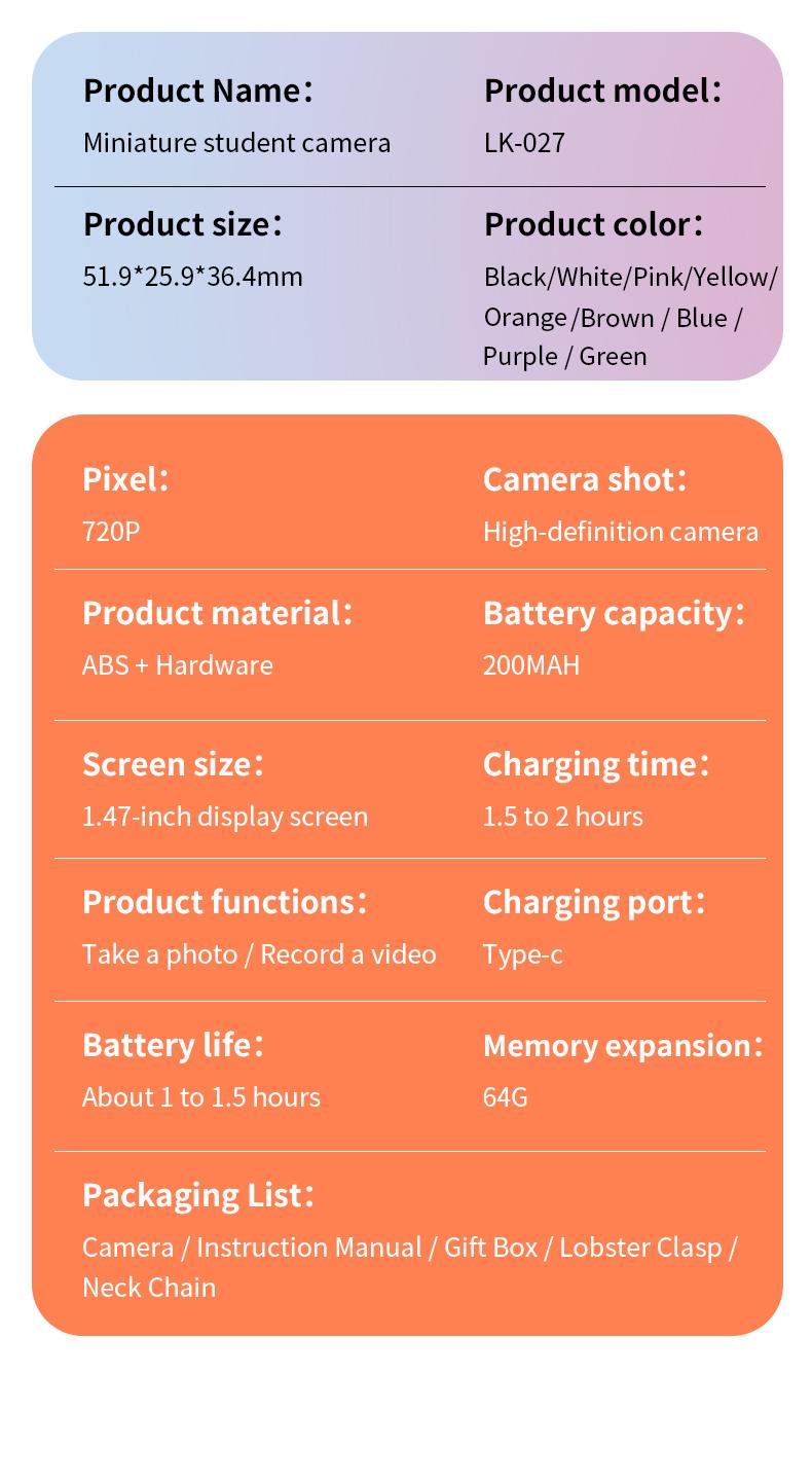 Mini Keychain Digital Camera – Pocket-Size Camera 1080P HD with 1MP Lens, Flash & 0.96" Screen, 32G Card & Charging Cable Included, Retro Vlog Camera for Travel, Concerts, Kids & Instant Party, Sparkling Rose Gold