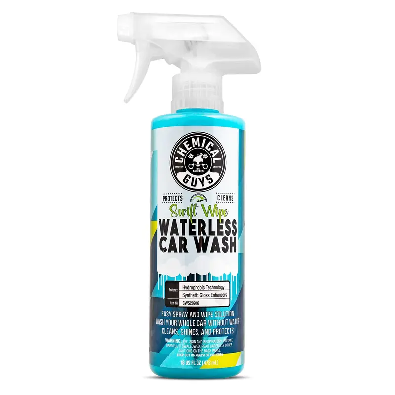 CHEMICAL GUYS Swift Wipe Waterless Car Wash Spray-On Cleaner - Car Cleaning Formula That Cleans, Protects, Shines, Is Safe on All Surfaces, Glass & Wheel Safe, with Advanced Gloss Enhancers & Sealant for Scratch-Free Paint Finish