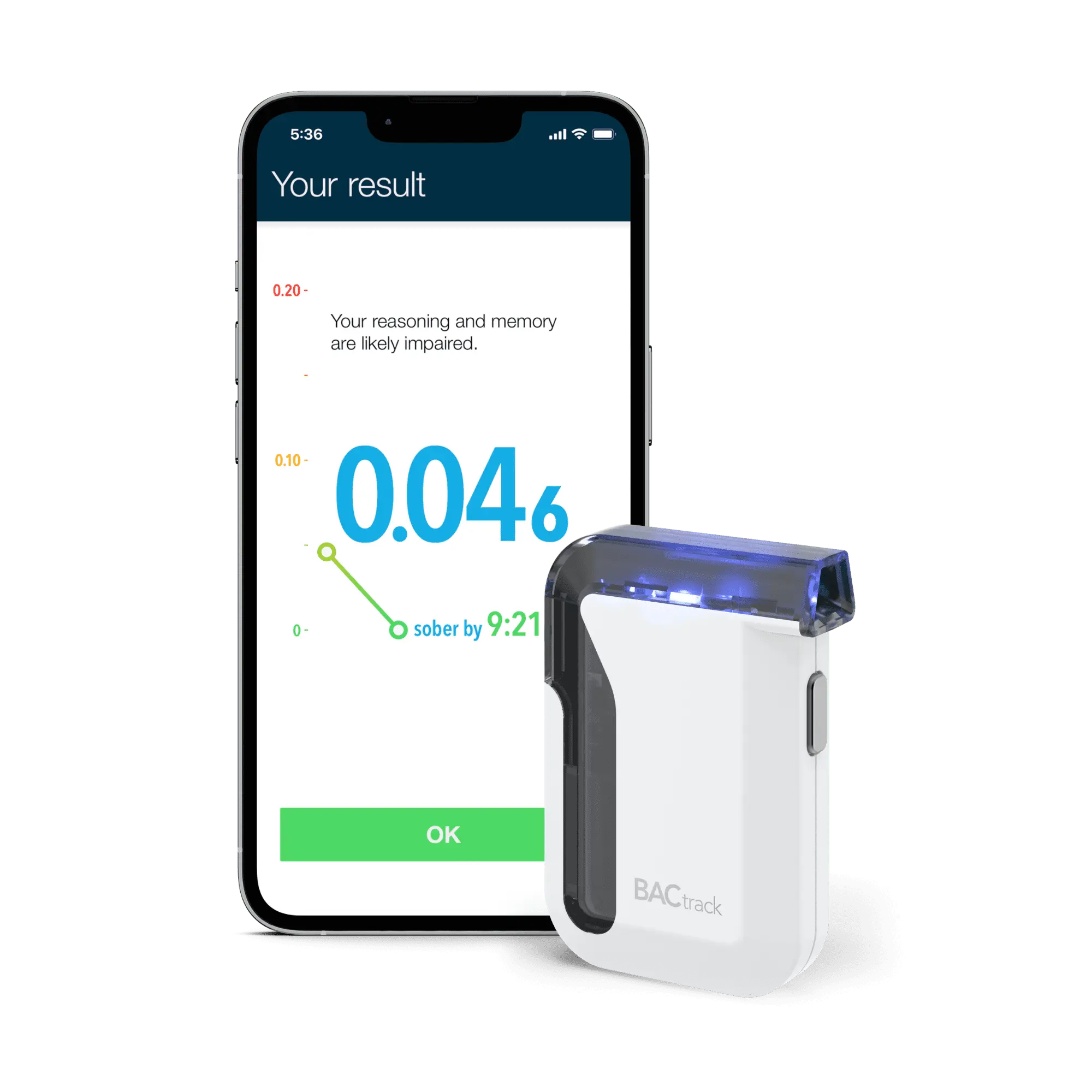 BACtrack Mobile Smartphone Breathalyzer | Professional-Grade Accuracy | Wireless Bluetooth Connectivity | Compatible w/ iOS & Android Devices