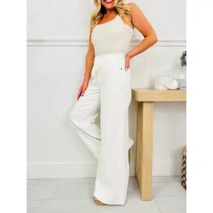 Judy Blue White As a Feather Palazzo Jeans