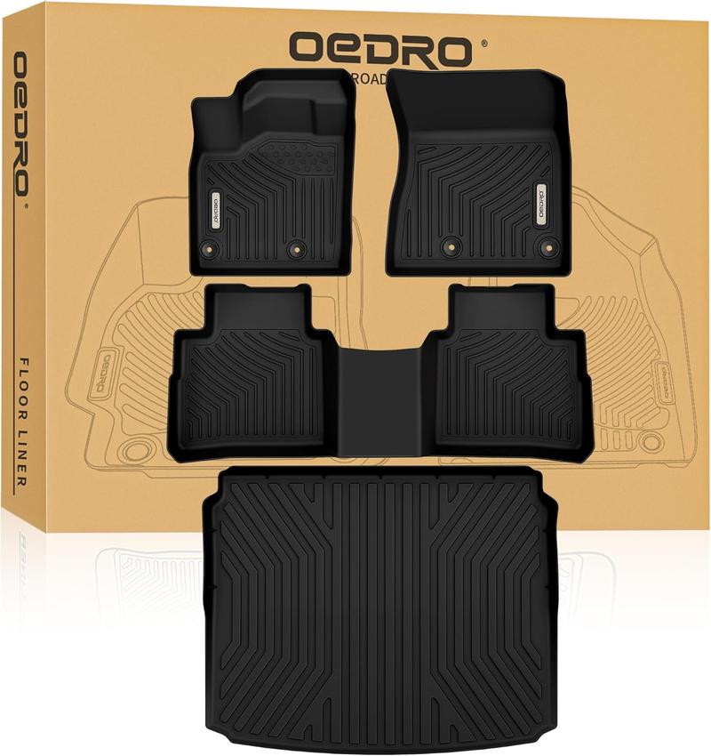 YITAMOTOR Floor Mats Set for Nissan Rogue 2021-2025 Custom Fit Black All Weather Trunk Liners AWD Drive Models Only