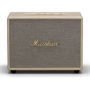 Marshall Woburn III Bluetooth Home Speaker - Loud Stereo Sound with Bass and Treble Controls | Plug-in Powered | Record Player Compatible | HDMI, RCA, 3.5 mm Aux Inputs - Cream